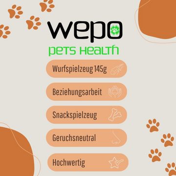 WEPO Kauball Hundespielzeug - Wurfball Hund - Verbessert Zahnfleisch & Zähne, (Set 3-tlg), Ø 7cm