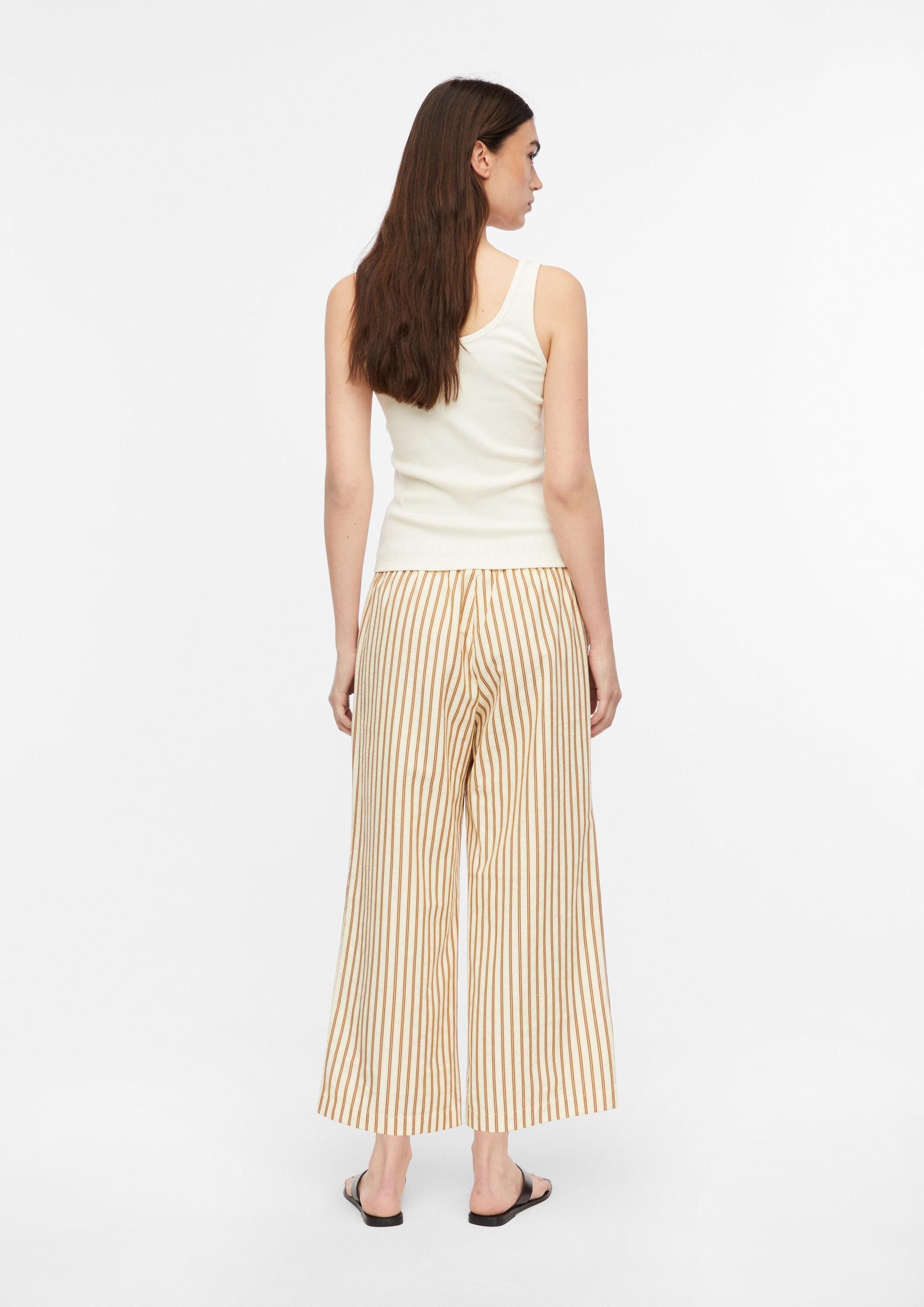 comma 7/8-Hose Hose Strukturierte Streifenculotte