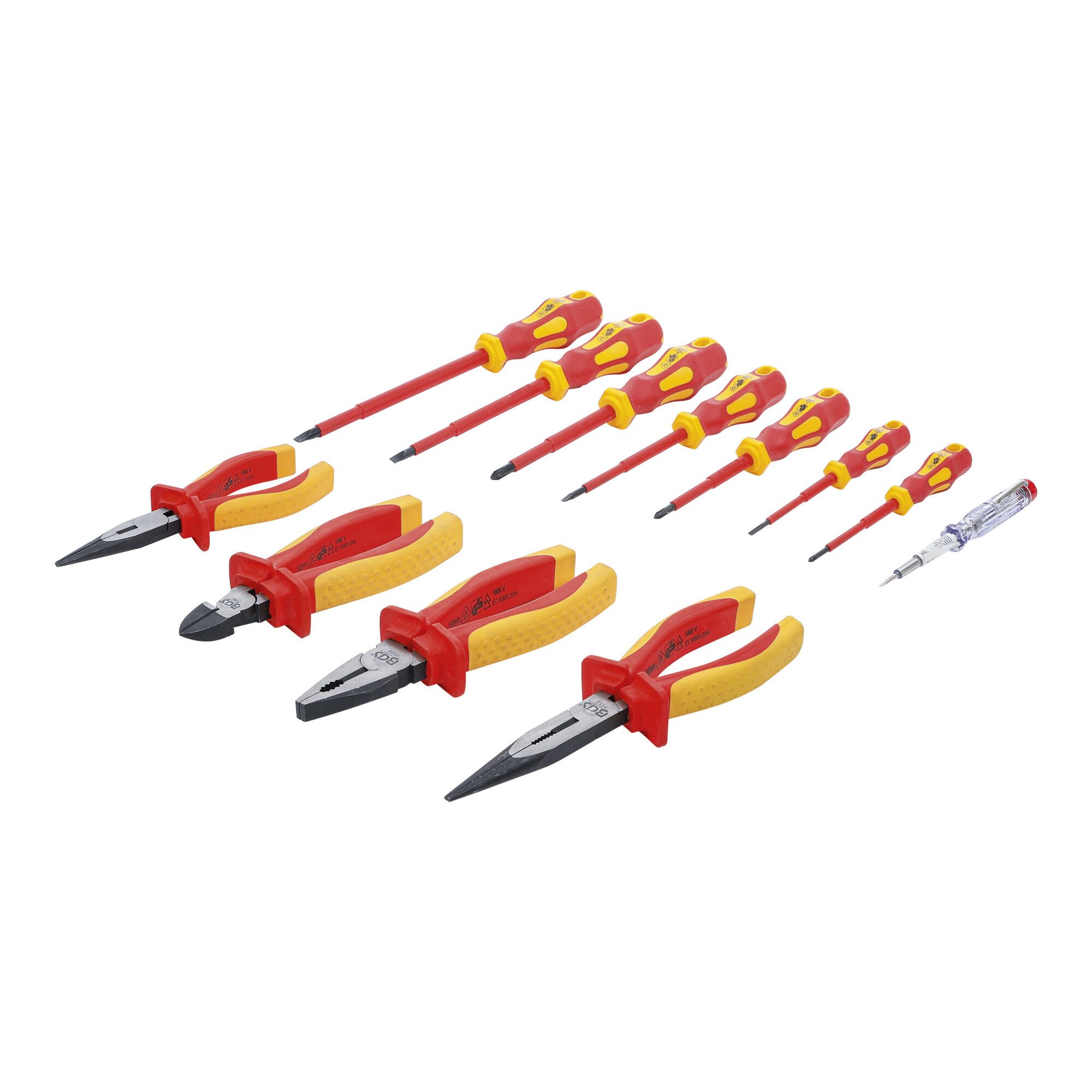 BGS technic Seitenschneider BGS VDE-Zangen- / Schraubendreher-Satz 12 teilig