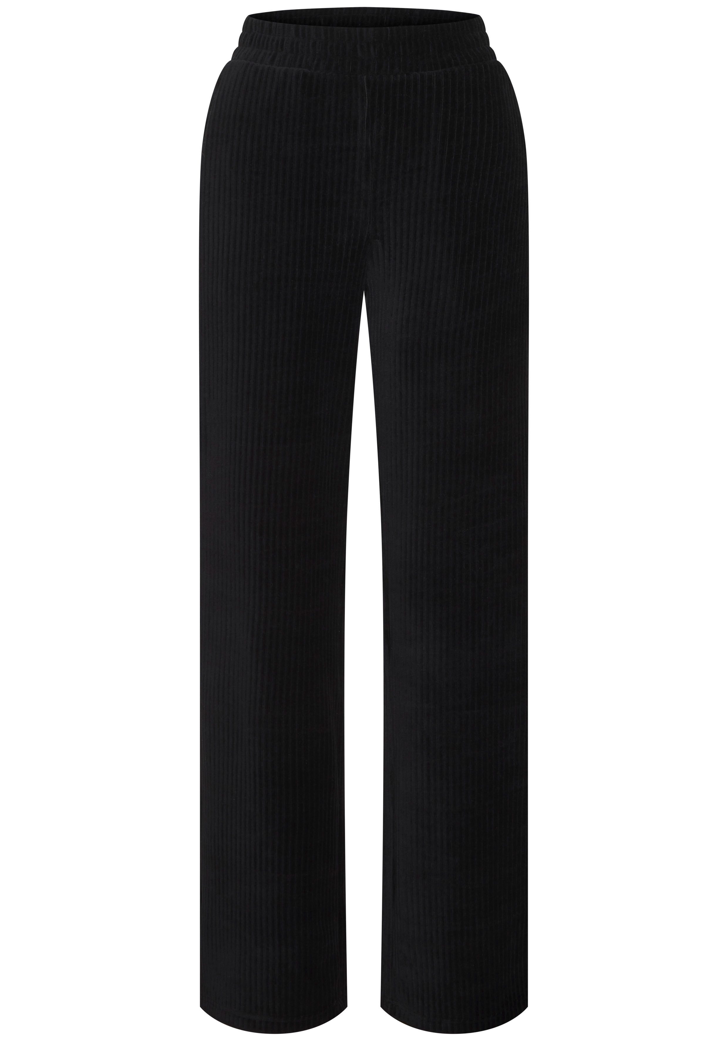 Buffalo Loungehose mit weicher Cord-Struktur. Reduzierter Preis € 49,99. Unverbindliche Preisempfehlung € 59,99