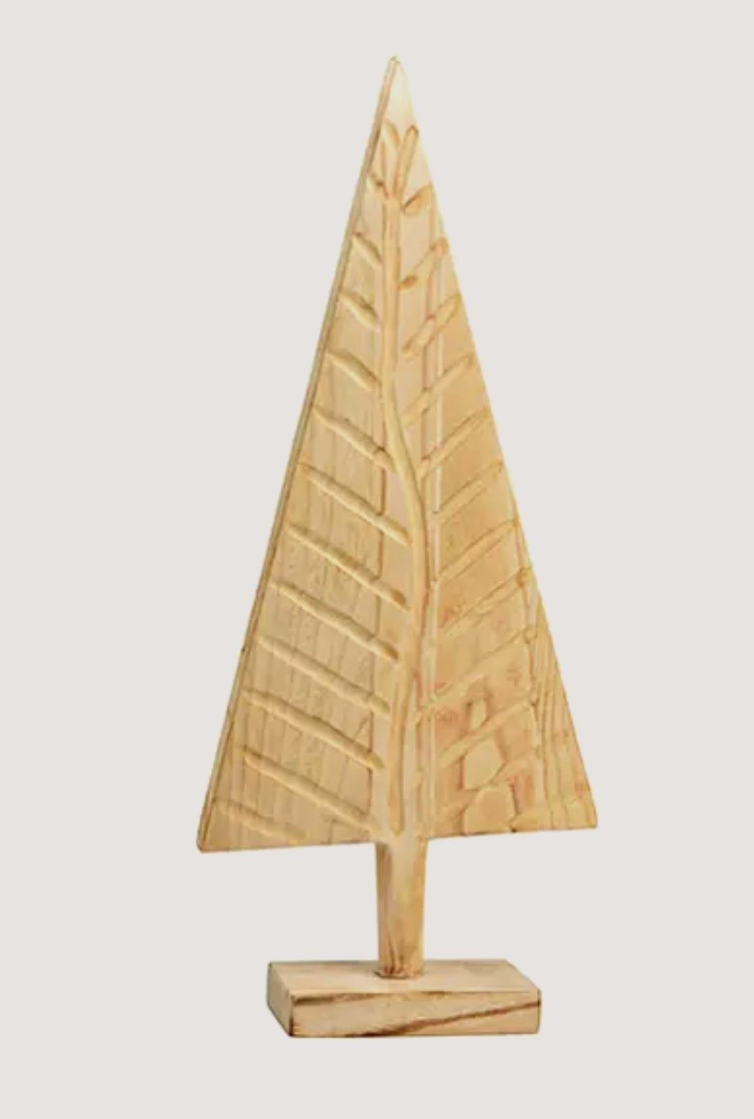 Kunstbaum Holz Tannenbaum Deko Weihnachten Natur 90 cm, G.Wurm GmbH