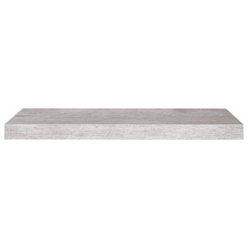 vidaXL Regal Schwebende Wandregale 4 Stk Betongrau 60x23,5x3,8cm MDF