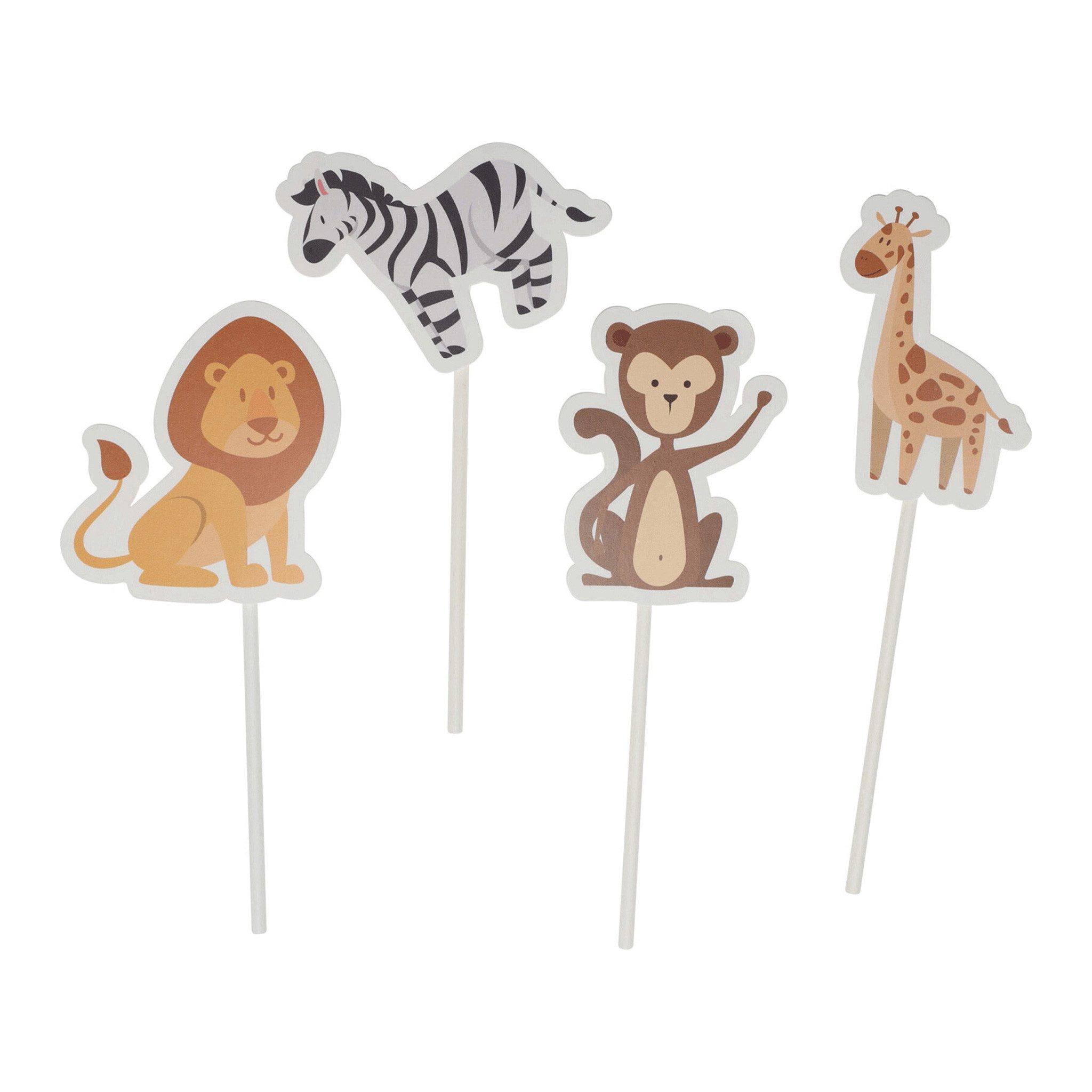 Free & Easy Tortenstecker, Cake Topper Tiere Bunt Mix