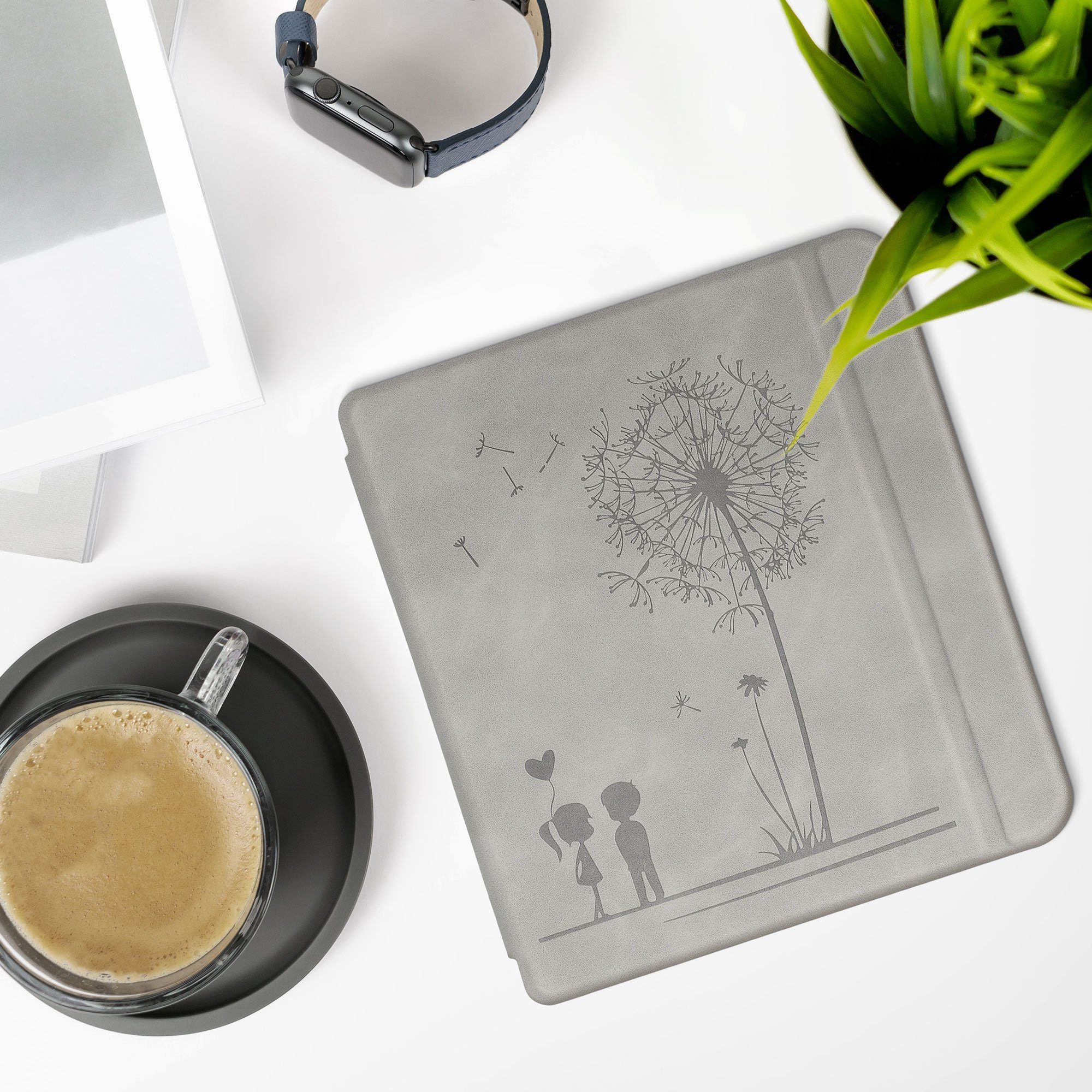 kwmobile E-Reader-Hülle Schutzhülle für Tolino Vision 6 Hülle, eReader Flip Case mit Auto Sleep Funktion