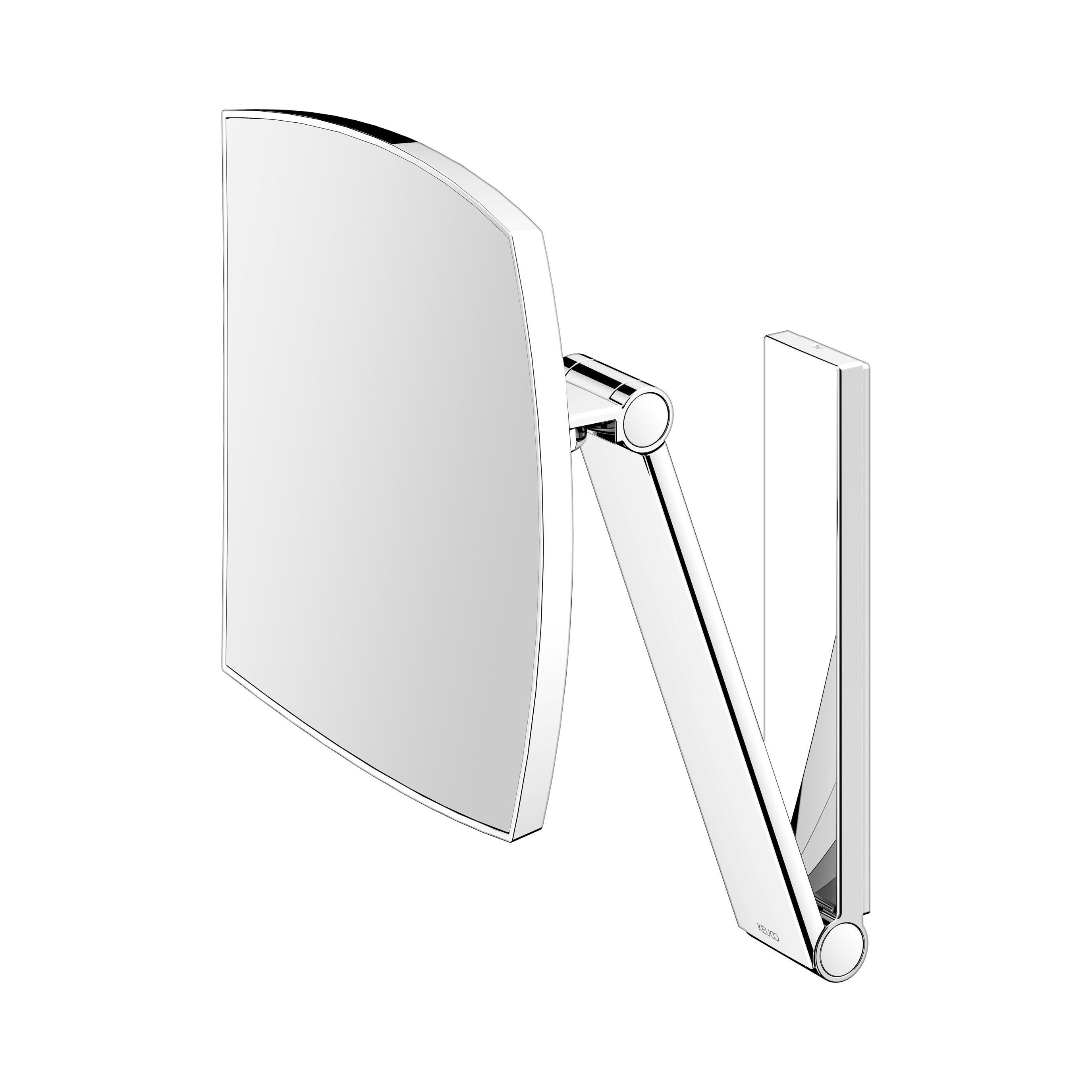 Keuco Kosmetikspiegel iLook_move (Wandmontage, modern), 5-fache Vergrößerung, Metall verchromt, Made in Germany