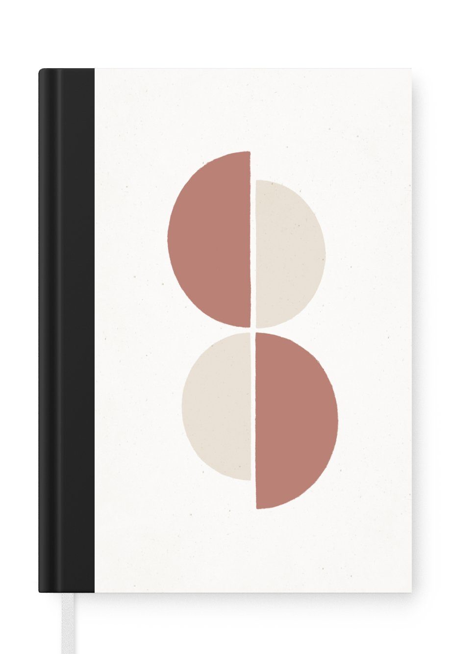 MuchoWow Notizbuch Minimalismus - Abstrakt - Pastell, Journal, Merkzettel, Tagebuch, Notizheft, A5, 98 Seiten, Haushaltsbuch