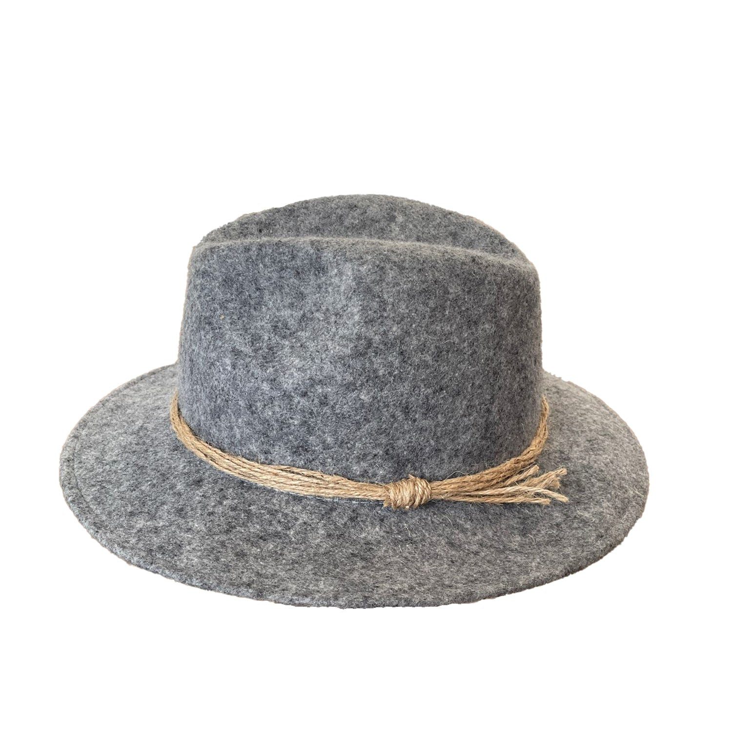 Outbacker Fedora Outbacker Wollfilzhut Felix rollbar wasserabweisend wasserabweisend, schmutzunempfindlich, knautschbar