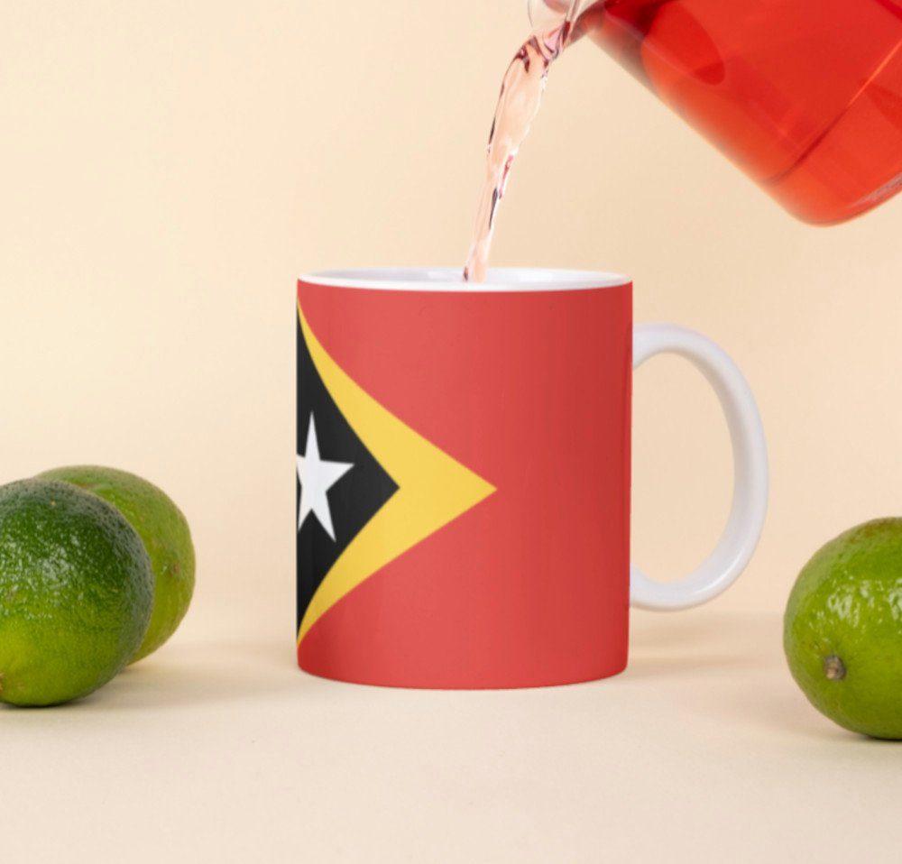 Timor-Leste Tasse Tasse Kaffeetasse Flagge Pot Tinisu National Osttimor Kaffee