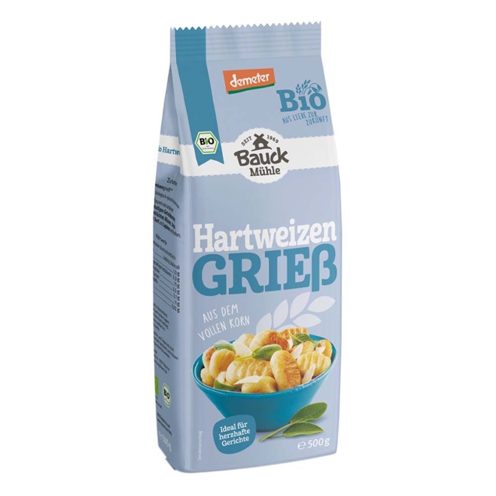 Bauck Mühle Mehl Grieß - Hartweizen 500g