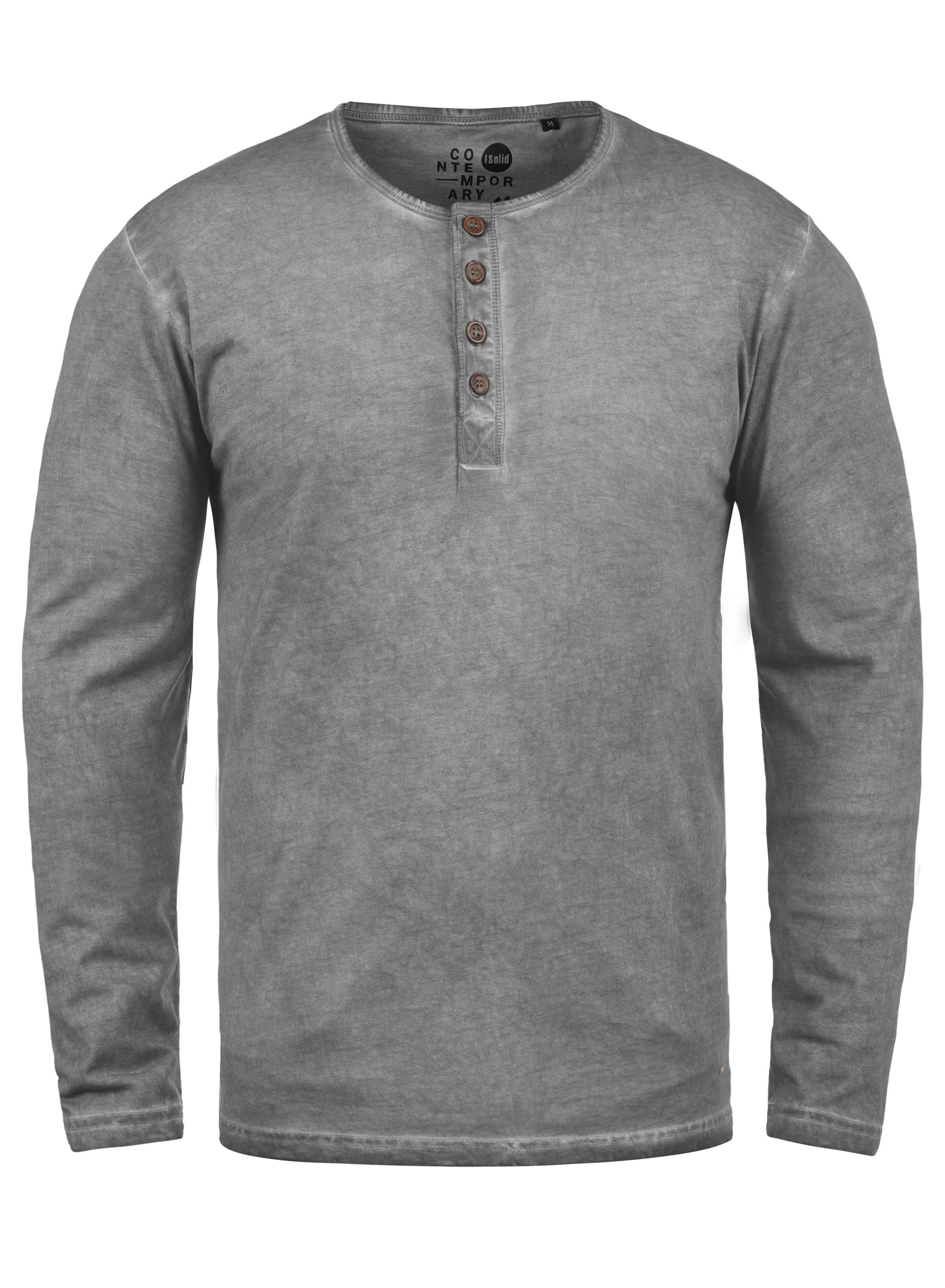!Solid Rundhalsshirt SDTimur Longsleeve mit Used-Look günstig online kaufen