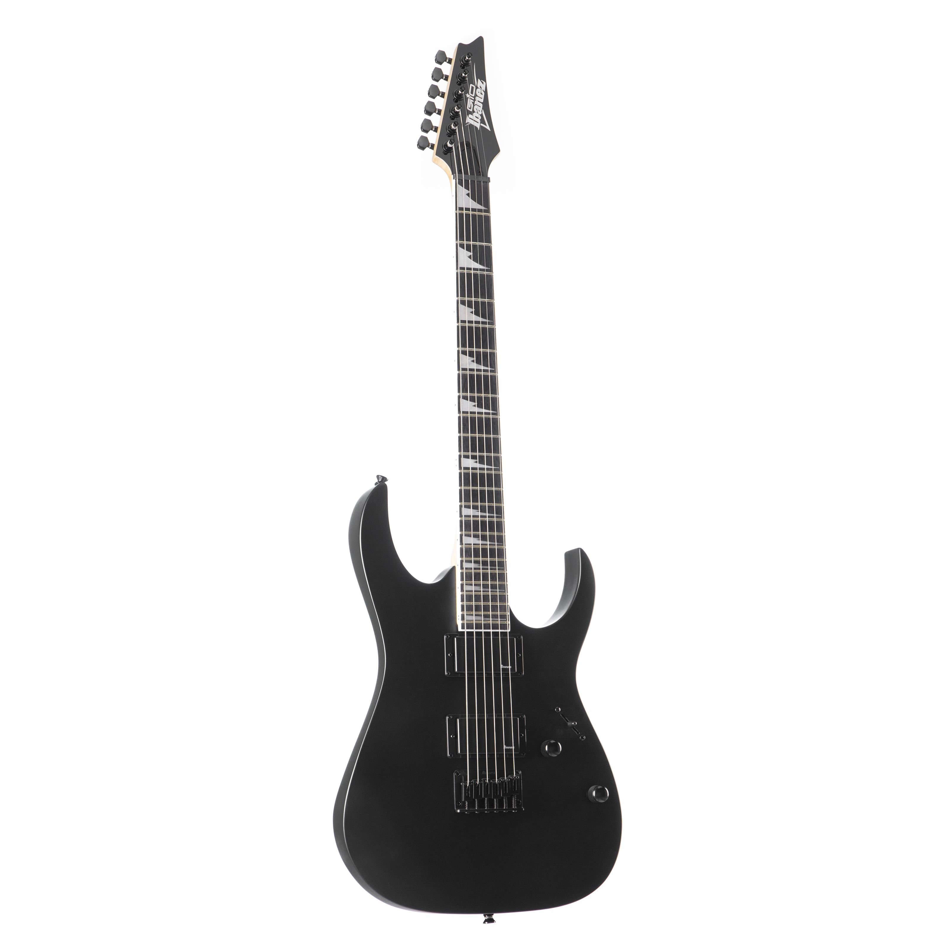 Ibanez E-Gitarre, Gio GRG121DX-BKF Black Flat, Gio GRG121DX-BKF Black Flat - E-Gitarre