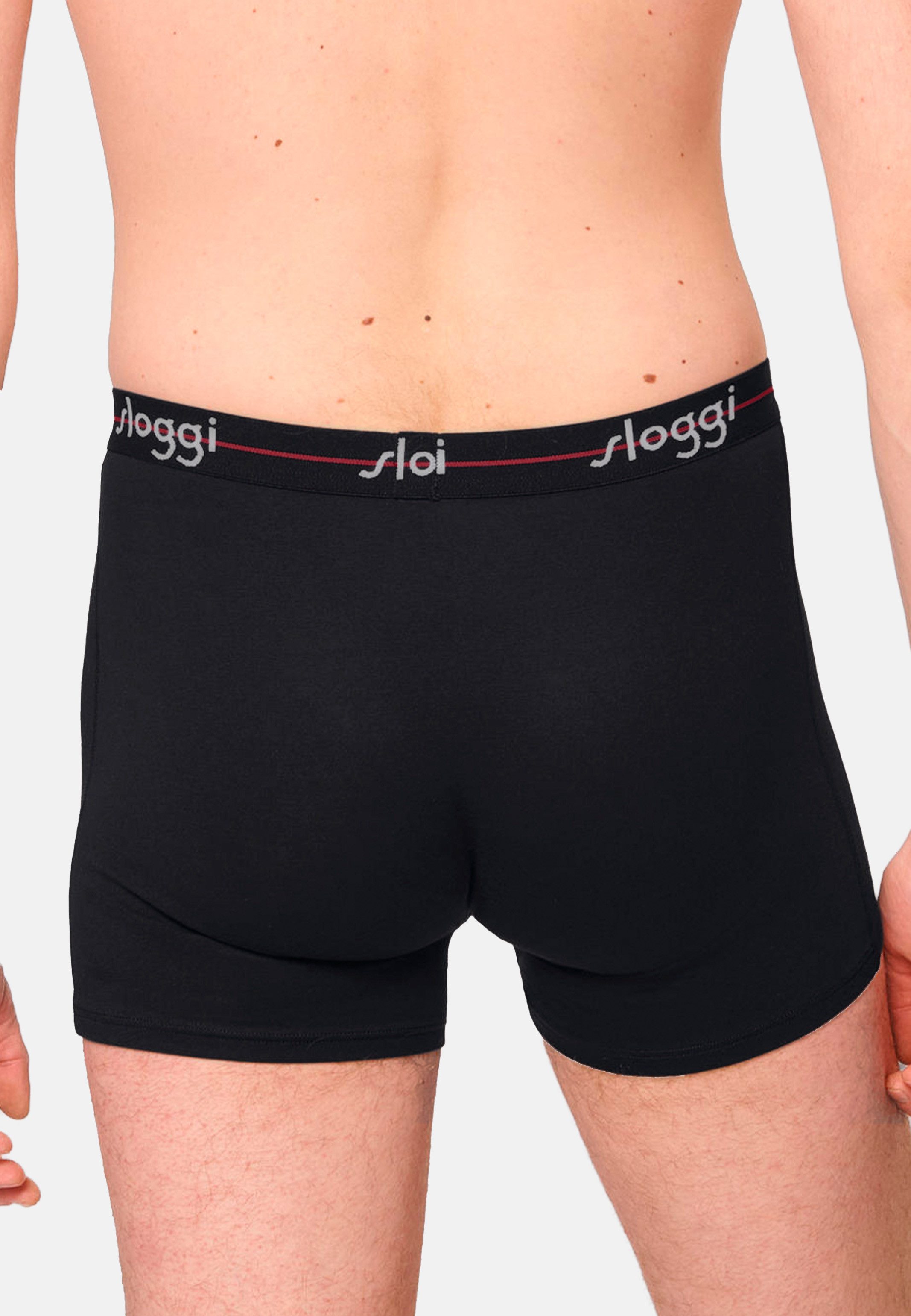 sloggi Retro Boxer 4er Pack Start (Spar-Set, 4-St) Long Short / Pant - Baumwolle - ohne Eingriff - Atmungsaktiv