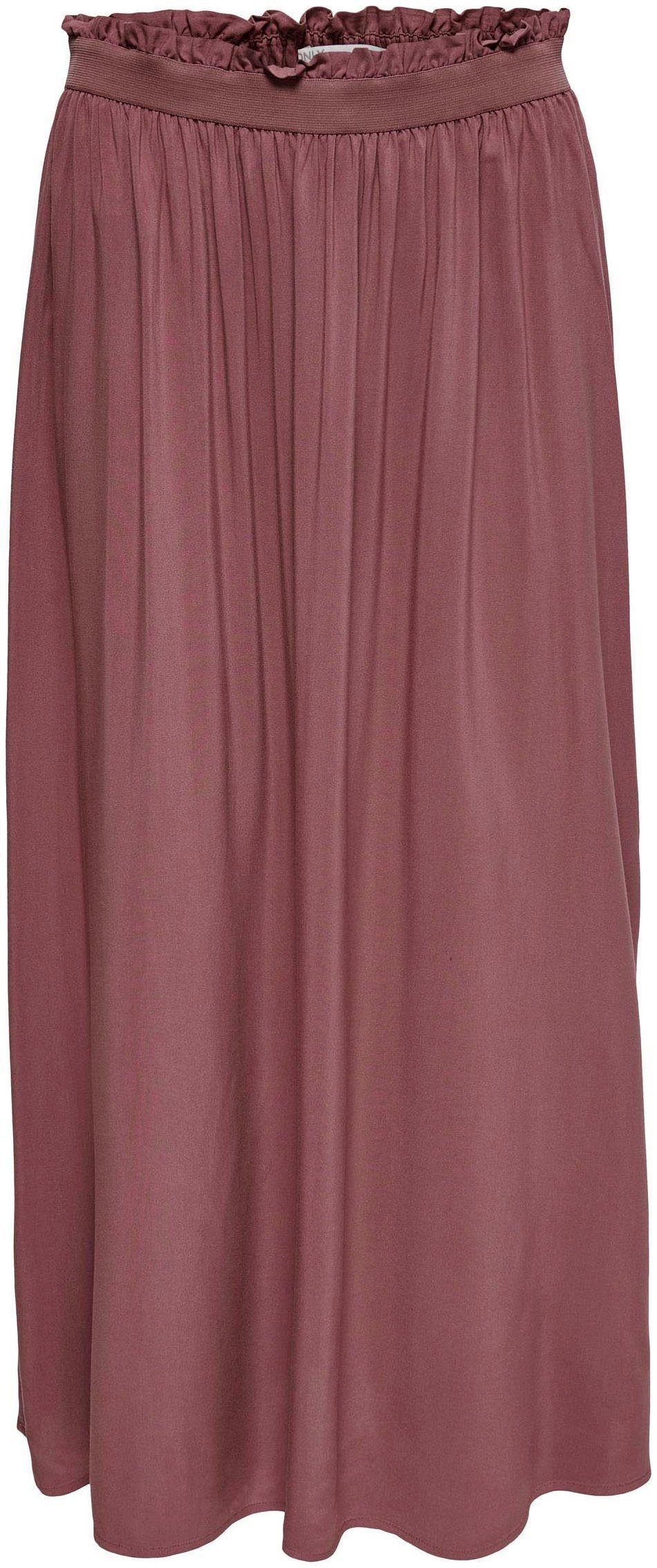 Rose Maxirock Brown SKIRT LONG ONLVENEDIG WVN NOOS ONLY LIFE