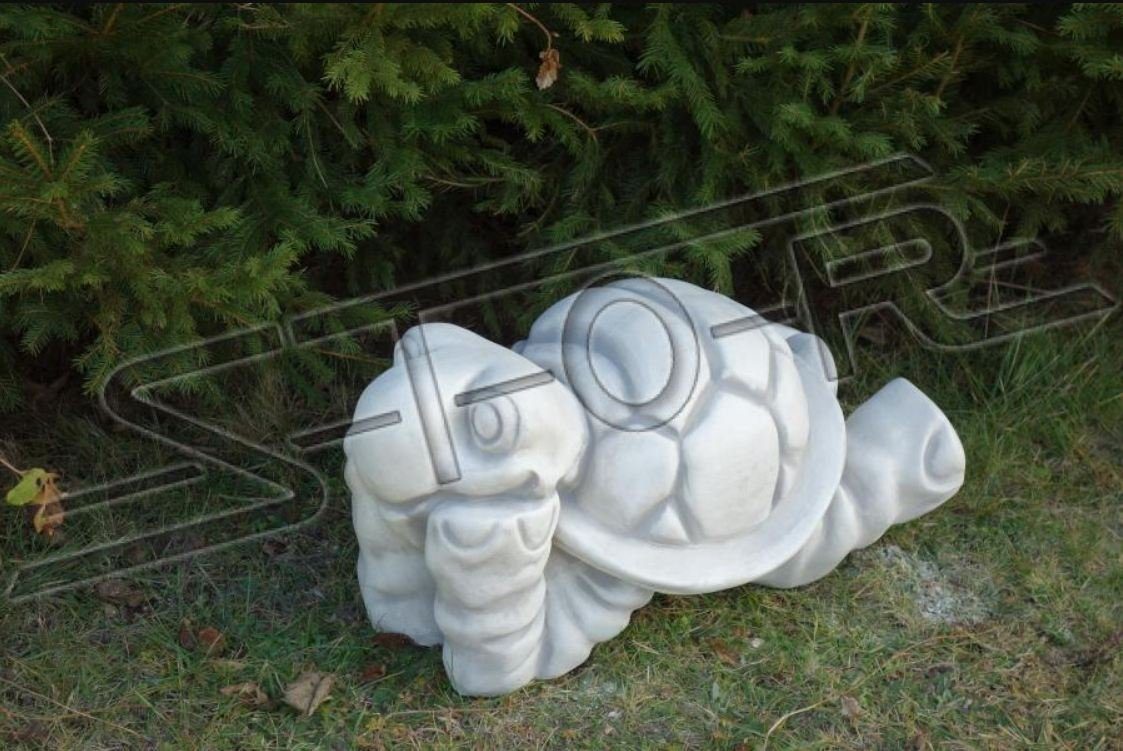 Skulptur Skulptur Garten JVmoebel Terrasse Stein Dekoration Figur Figuren Statue Deko Schildkröte