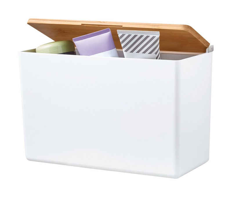 tesa Badorganizer BABOO Bad-Aufbewahrungsbox XL (Set, 1 St), Badezimmer Aufbewahrungslösung, Badregal zur Wandmontage ohne Bohren