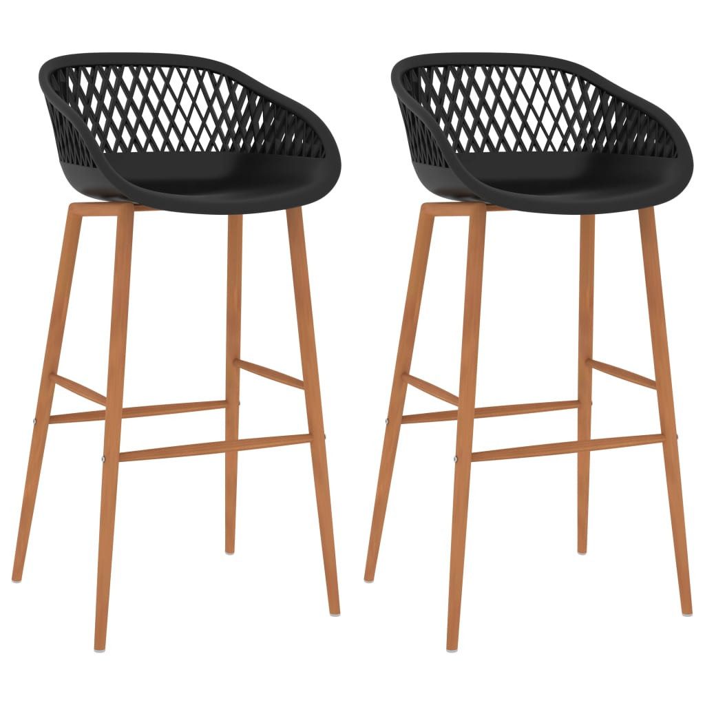 Barhocker Barhocker 2 Stk. Schwarz