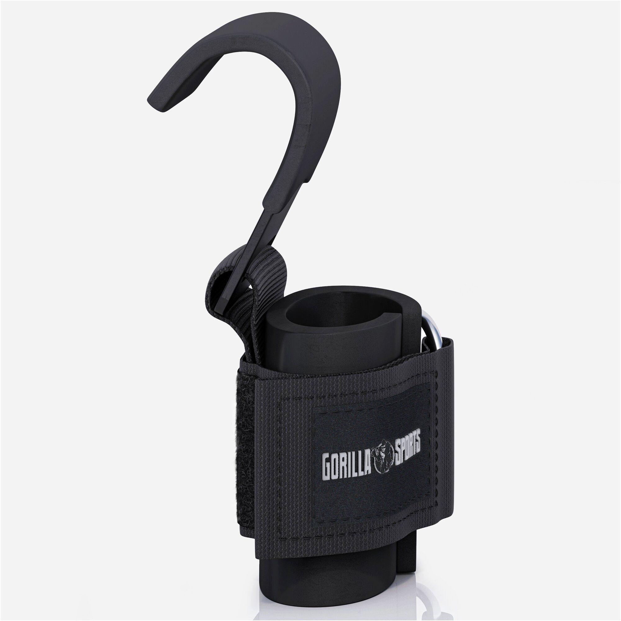 GORILLA SPORTS Trainingshilfe Zughilfen mit Haken 2-er Set Schwarz/Weiß