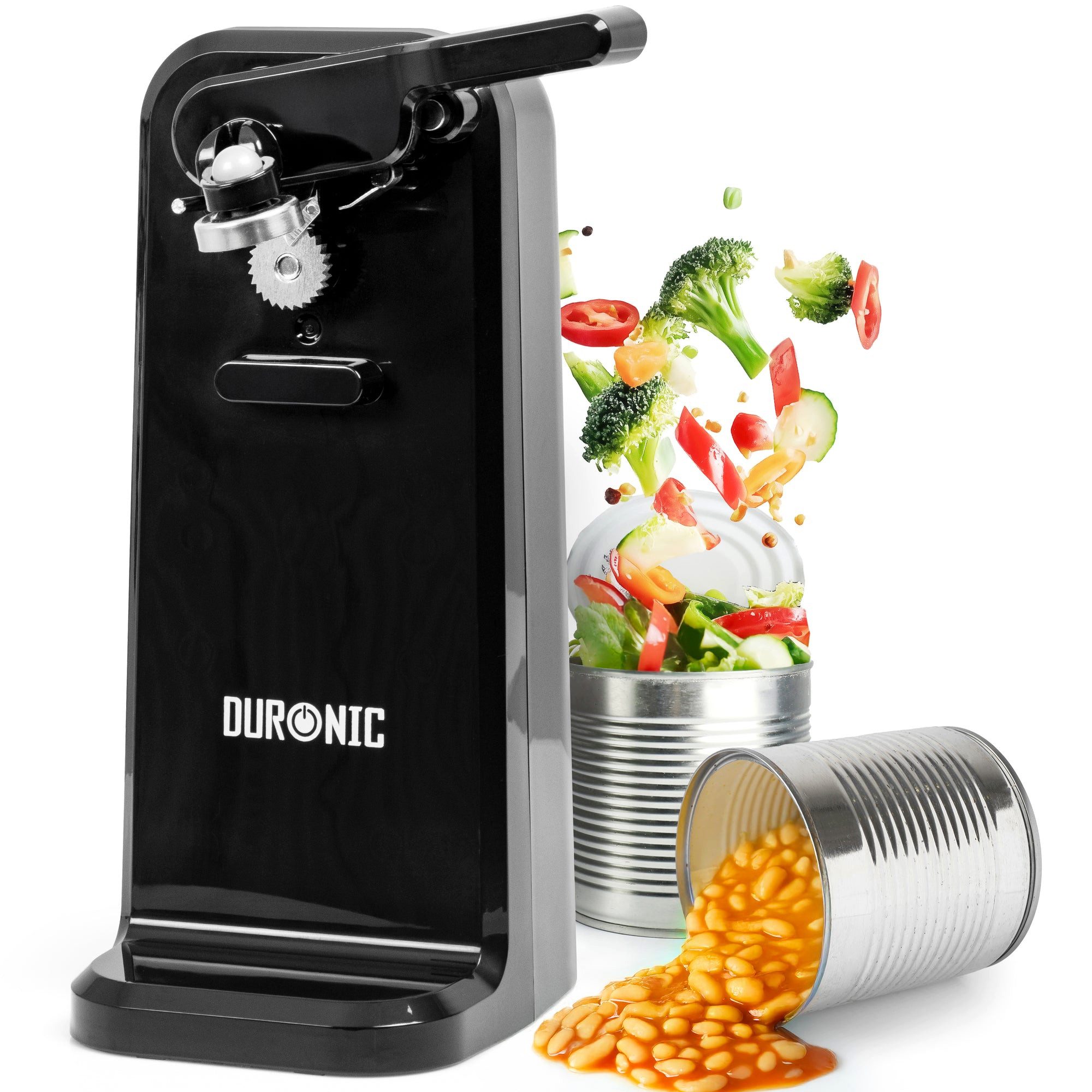 Duronic Elektrischer Dosenöffner CO40 Dosenöffner, elektrischer Büchsenöffner für 600 ml Konservendosen, CO40 Dosenöffner, elektrischer Büchsenöffner für 600 ml Konservendosen