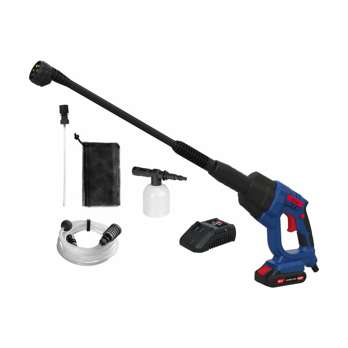 Güde Akku-Druckreiniger Akku Druckreiniger DR 18-201-23 + Akku & Ladegerät 18V E³ Akkusystem