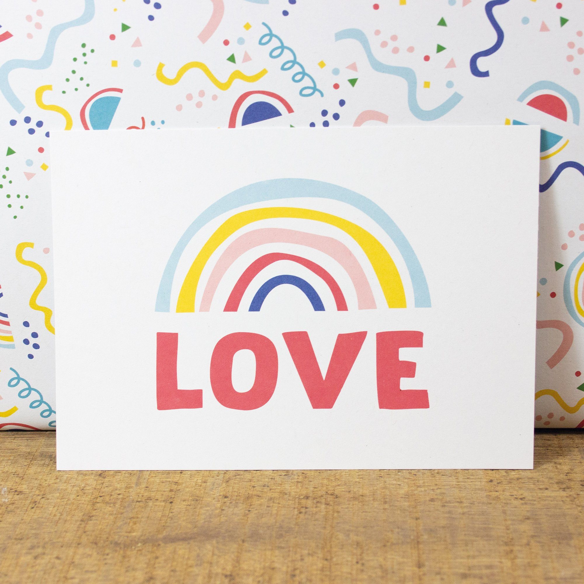Bow & Hummingbird Postkarte Postkarte Love, 100 % Recyclingpapier