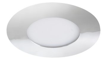 Rabalux LED Deckenspots "Lois" Metall, silber, rund, 3W, neutralweiß, 170lm, ø90mm, mit Leuchtmittel wassergeschützt, neutralweiß