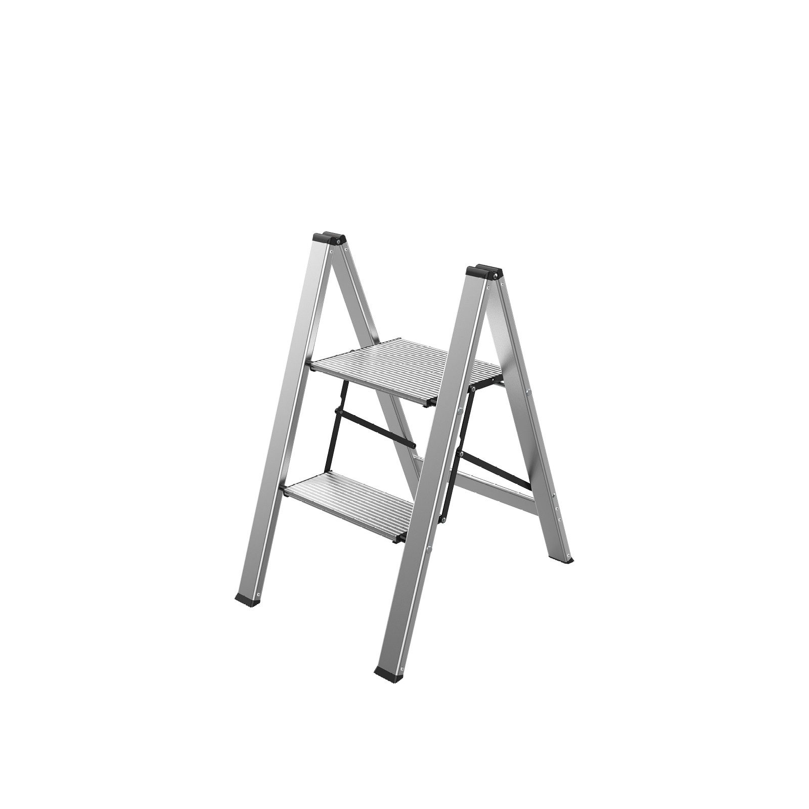 Mephisto-Tools Stehleiter Mephisto Trittleiter Klappleiter 3 Stufen ohne Bügel 150 kg Tragkraft, Trittleiter Klappleiter Stufenleiter Haushaltsleiter flach