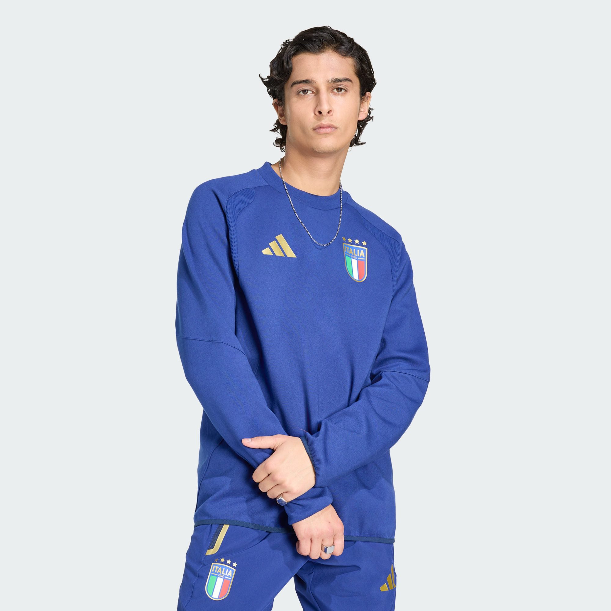 Sweatshirt ITALIEN TIRO TRAVEL SWEATSHIRT, RUNDHALSAUSSCHNITT