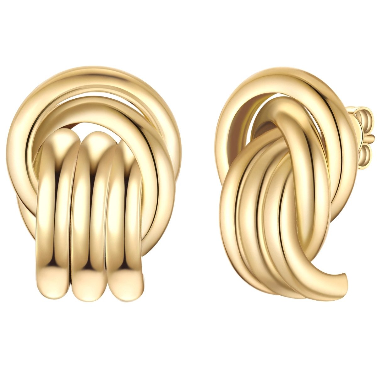 Paar Ohrstecker gelbgold