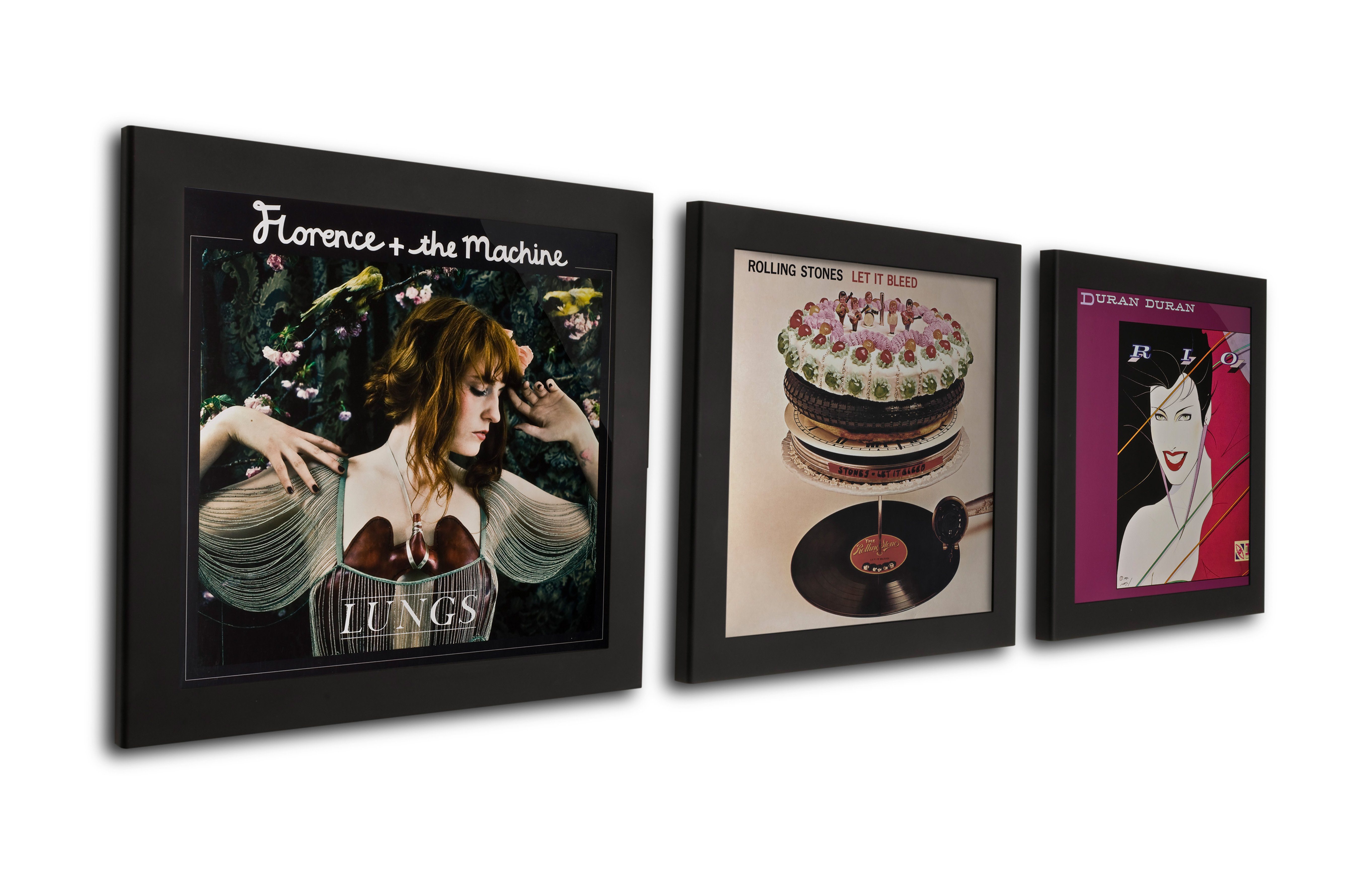 ART VINYL Bilderrahmen Play&Display Schwarz LP Cover Design Vinyl Platten für Wechselrahmen