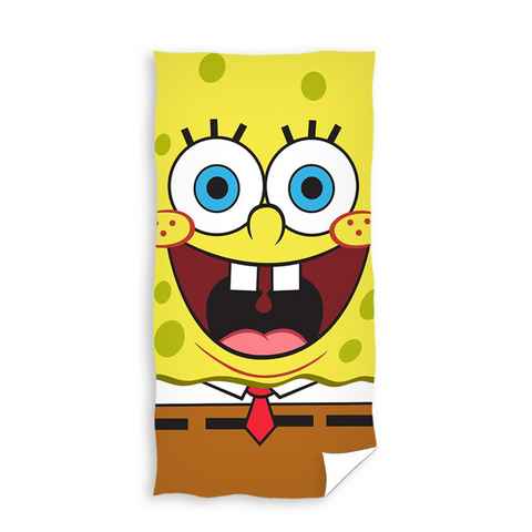 Sponge Bob Badetuch SpongeBob Badetuch Handtuch Strandtuch 70 x 140 cm