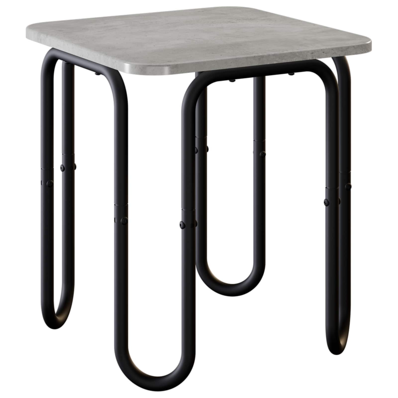 vidaXL Couchtisch Couchtisch Betongrau 40 x 40 x 45 cm Holzwerkstoff (1-St)