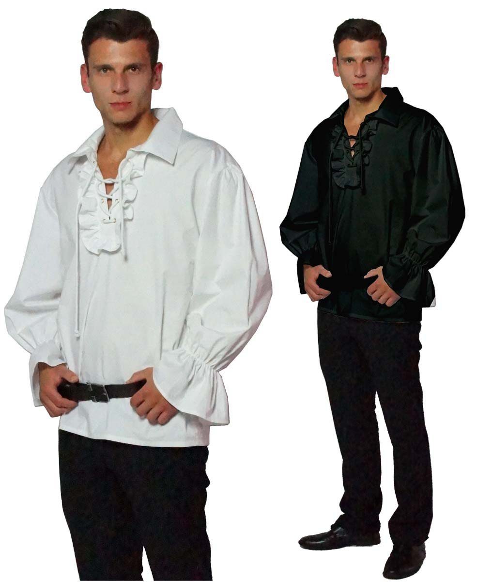 Maylynn Piraten-Kostüm Piratenhemd Rüschenhemd Mittelalter Hemd Baumwolle günstig online kaufen