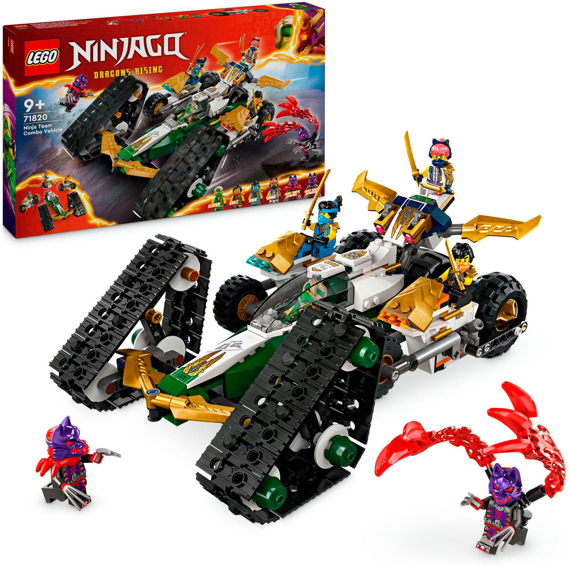 LEGO® Kombi-Raupe des Ninja-Teams (71820), LEGO Ninjago Konstruktionsspiels günstig online kaufen