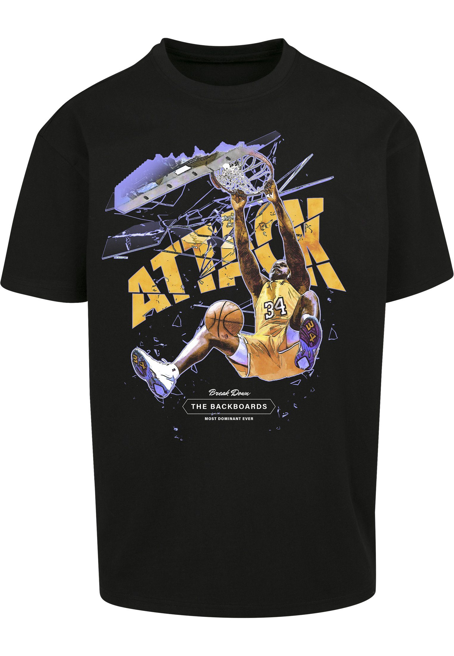 Upscale by Mister Tee T-Shirt Herren Attack Player Oversize Tee (1-tlg) black