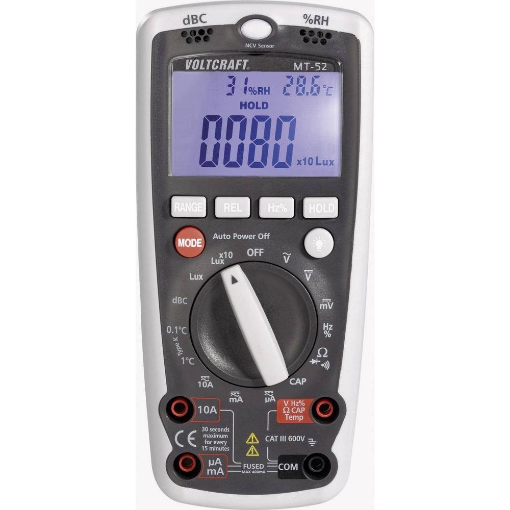 VOLTCRAFT Multimeter Multitester MT52, Umwelt-Messfunktion