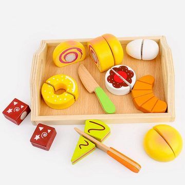Coonoor Spiellebensmittel Holzspielzeug, Frühstücks-Set, (11-tlg), aus Holz, (11-tlg)