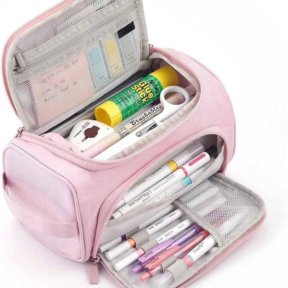 Federmäppchen 3 Fächer Große Kapazität Mäppchen Federtasche Stiftetasche
