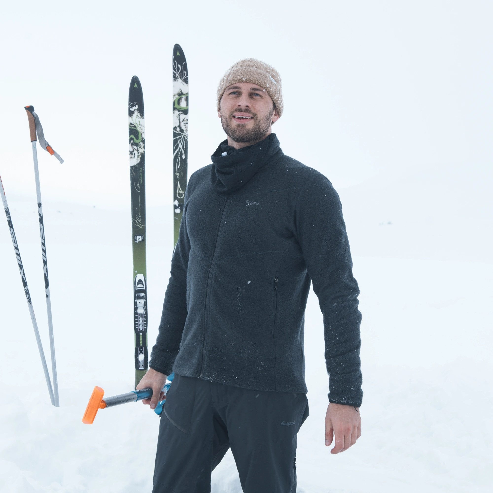 Bergans Fleecejacke Rabot Merino Midlayer (Merinomix) schwarz Herren günstig online kaufen