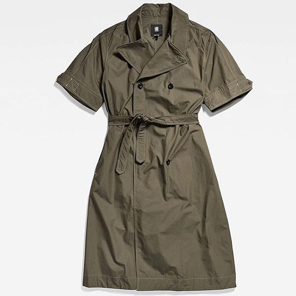 G-STAR Trenchcoat Damen High Trench Kleid Dresses (1-tlg) Größe : M