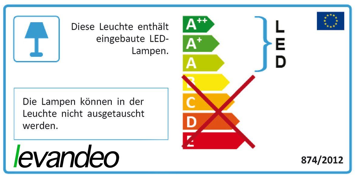 Levandeo® Nachttischlampe, levandeo Hoch LED 33cm Standleuchte Schwarz Metall Tischlampe Lampe