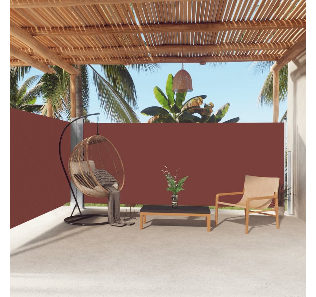 Thumbnail - furnicato Sonnenschirm Seitenmarkise Ausziehbar Braun 160x600 cm