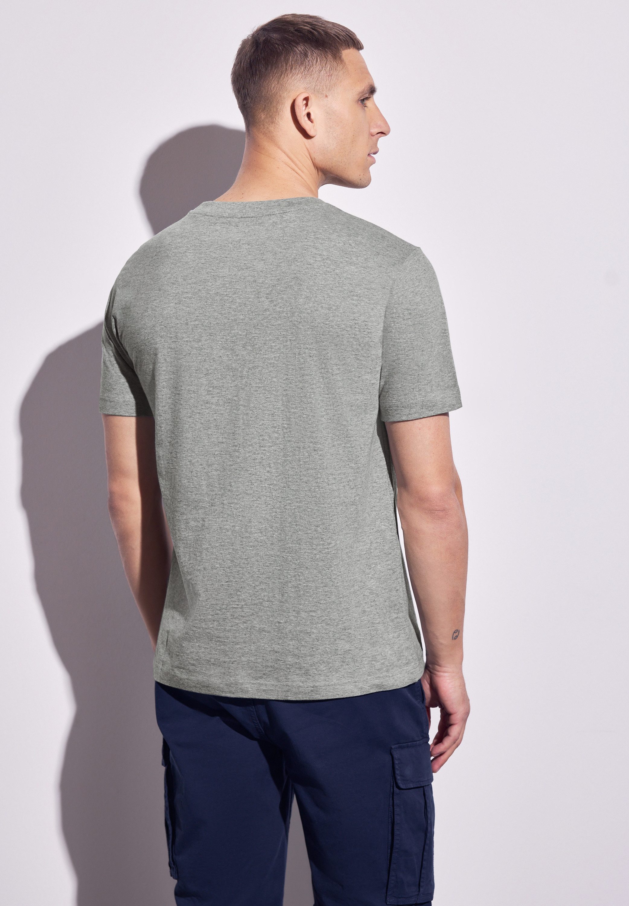 STREET ONE MEN T-Shirt, mit Rundhalsausschnitt günstig online kaufen