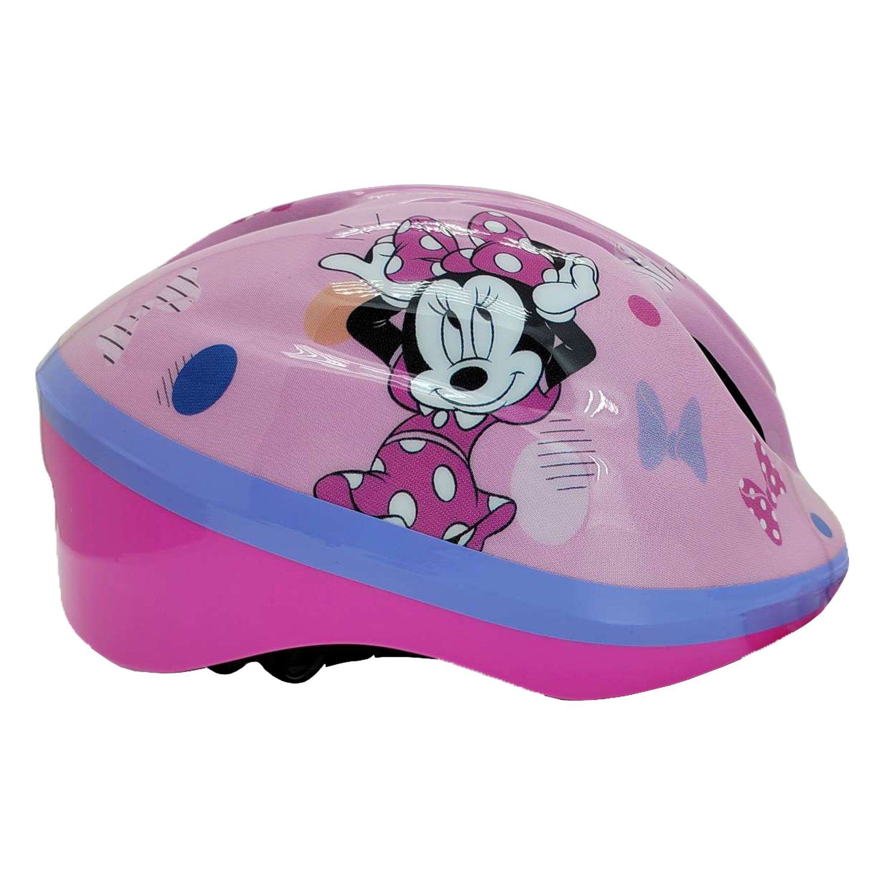 Disney Minnie Mouse Kinderfahrradhelm Deluxe, Minnie Mouse Fahrradhelm, Gr. 51-55 cm