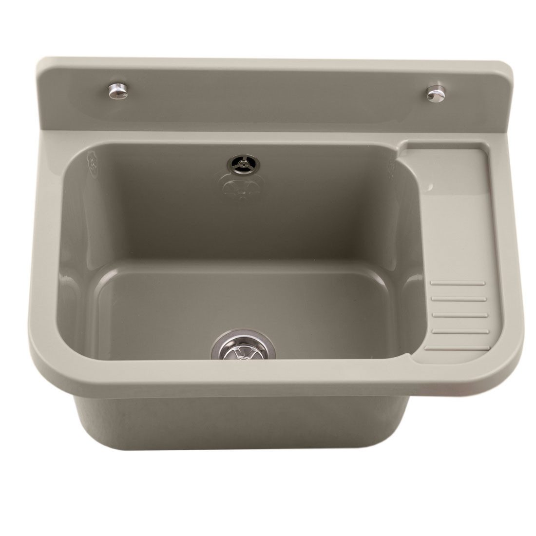 Lavre Waschbecken Vigo, Kunststoff Spülbecken Waschtrog Ausgussbecken, 50x33x21 cm
