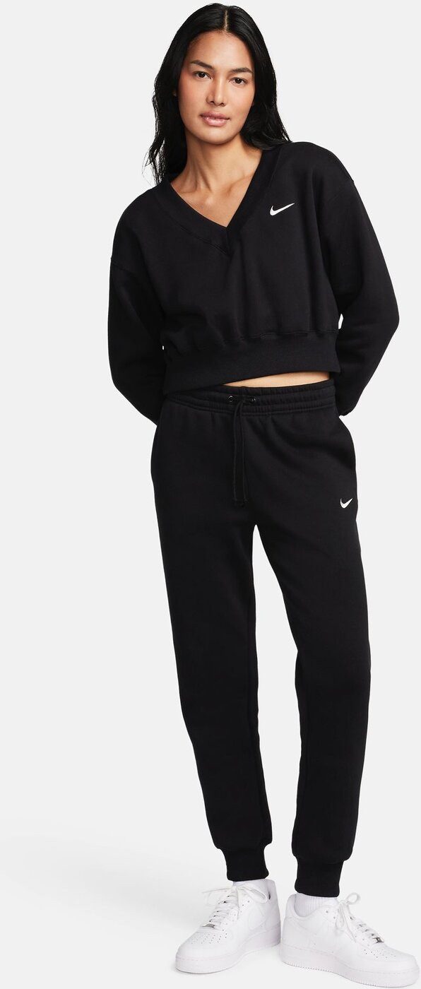 Nike Sporthose W NSW PHNX FLC MR PANT STD BLACK/SAIL