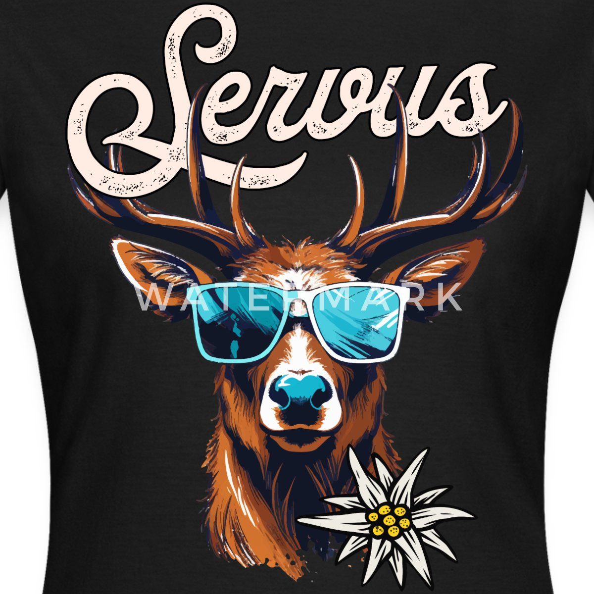 Spreadshirt T-Shirt Servus Hirsch Mit Sonnenbrille Oktoberfest Frauen T-Shi günstig online kaufen