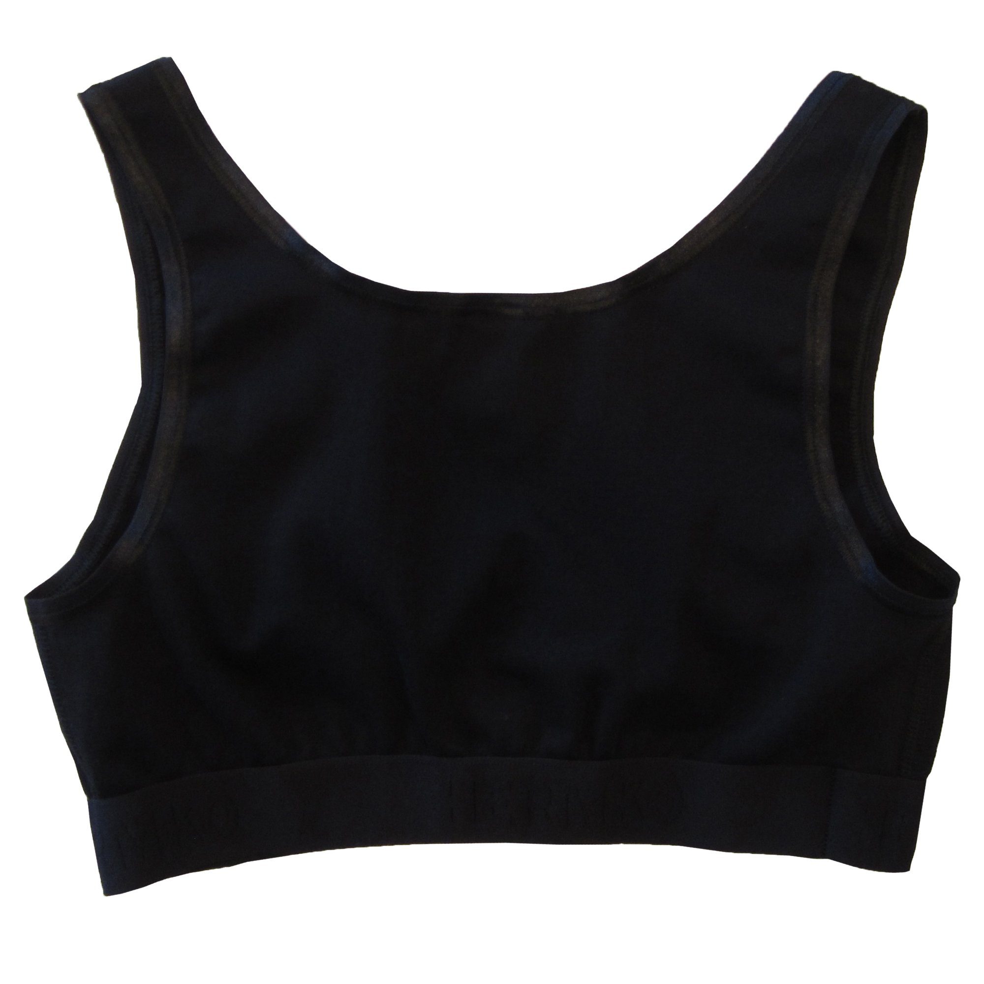 HERMKO Bustier 5420 (2er) Baumwolle/Elastan, breite Träger, Weichbund-Abschluss, V-Ausschnitt