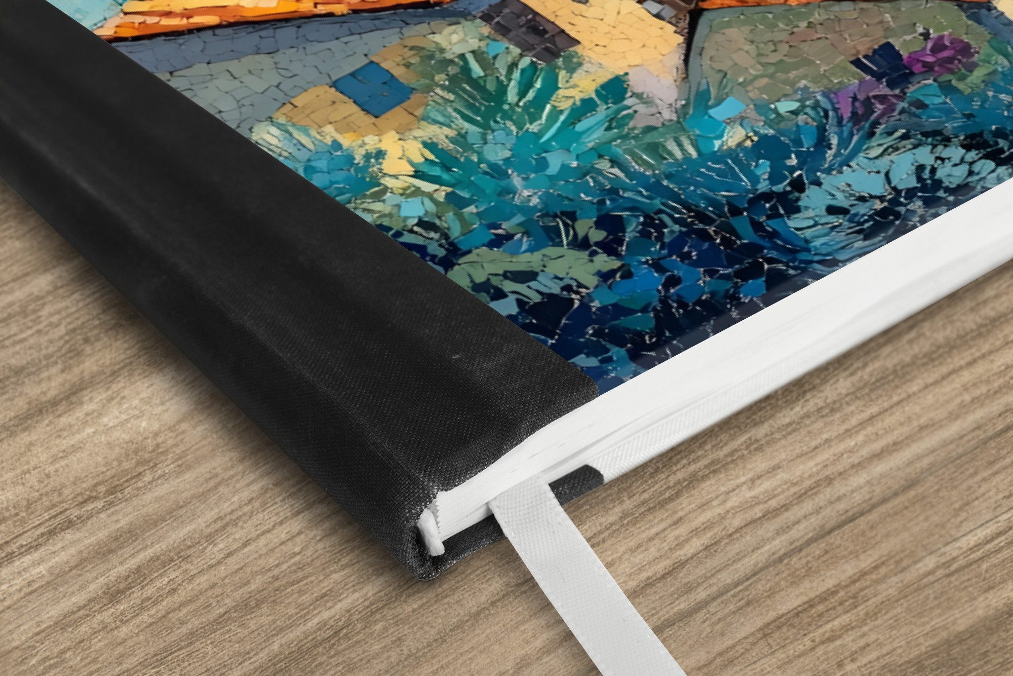 Thumbnail - MuchoWow Notizbuch Dorf - Hügel - Landschaft - Bäume, Notebook, Notizblock a5, Tagebuch, Journal Liniert