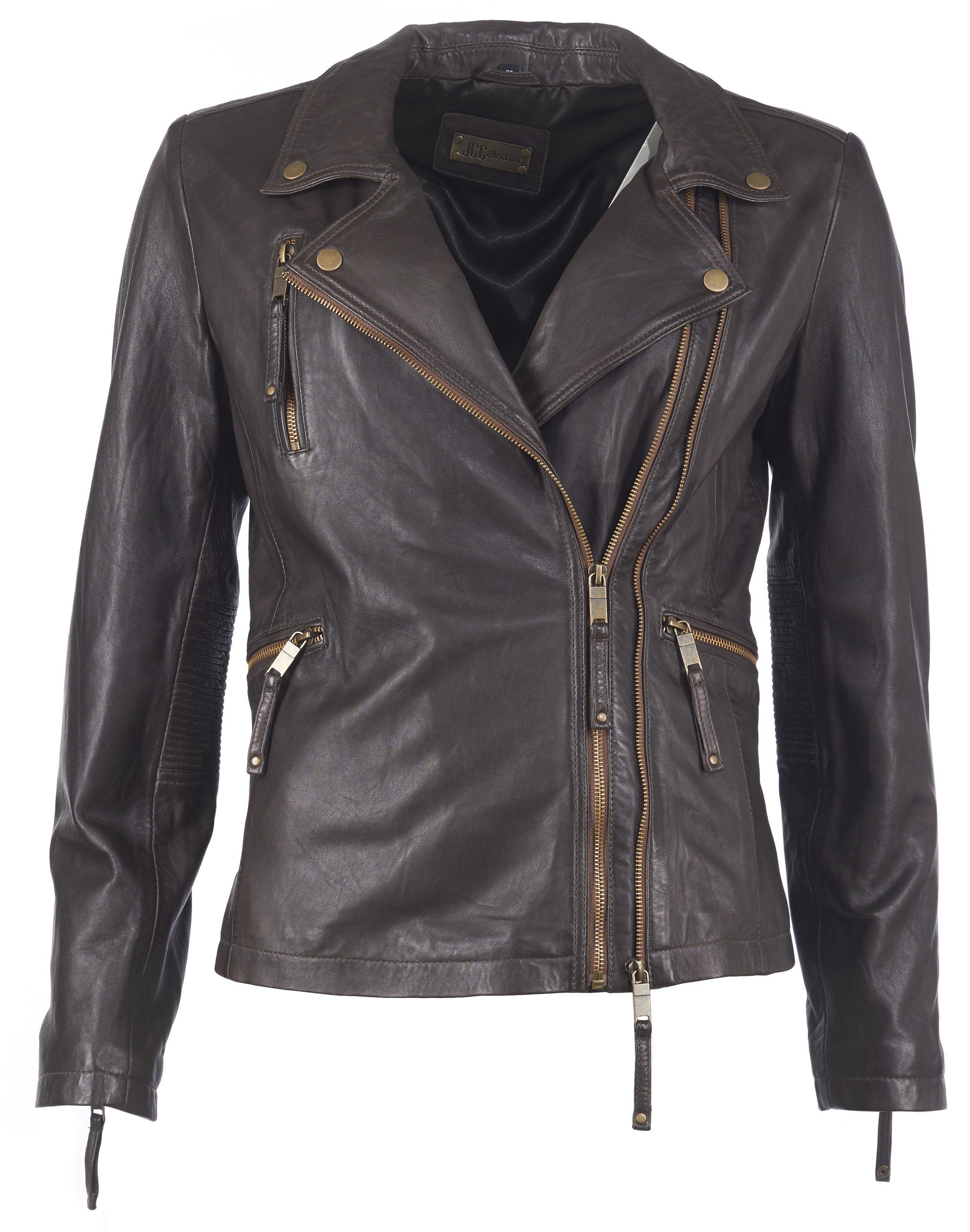 außergewöhnlich JCC Bikerjacke 7080 brown