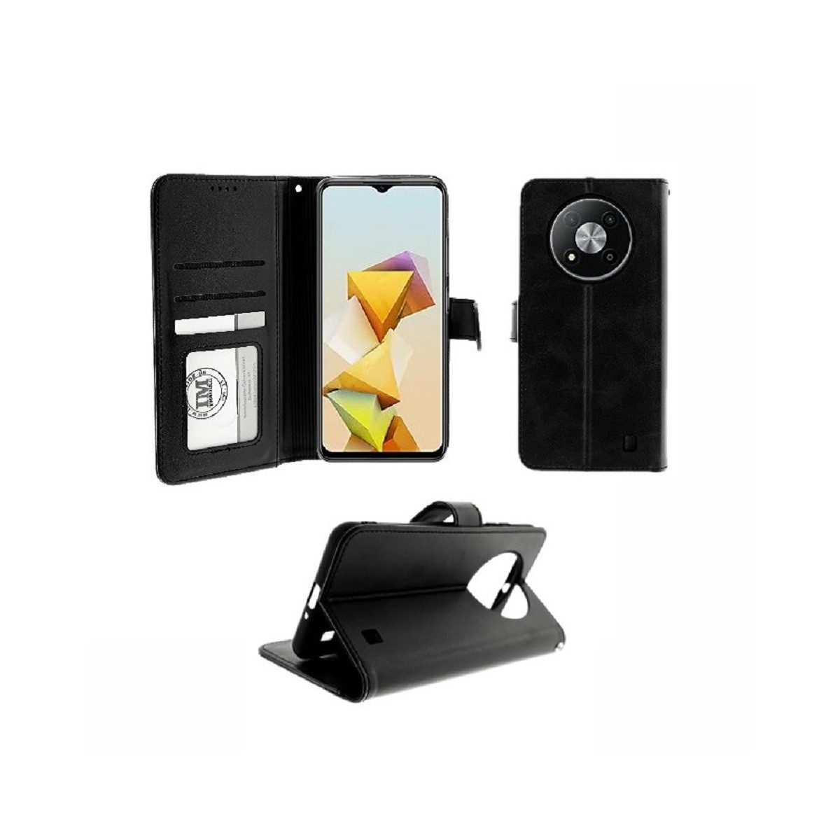 COFI 1453 Smartphone-Hülle Buchtasche mit Magnetverschluss Handyhülle mit Kartenfächern